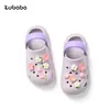Zuecos de verano antideslizantes para interiores para niños y niñas, zapatos de playa para exteriores con diseño floral, sandalias para niños pequeños y mayores, venta al por mayor