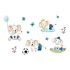 Pegatinas de Pared Autoadhesivas de Elefante Bebé de Dibujos Animados Lindo Estilo Ins Decoración para Habitación Infantil Guardería Aula Pegatinas BR0339E