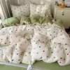 Roupa de Cama Classe A para Maternidade e Bebês Capa de Edredom Individual Algodão Fofo de Camada Dupla Estilo Ins Capa de Edredom para Dormir sem Roupas Capa de Edredom para Dormitório Estudantil