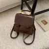 Mochila de Viagem Retro Estilo Britânico para Mulheres Inverno 2025 Nova de Aparência Elegante Simples Casual para Passeio