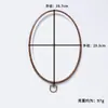 Aro de Bordado Antigo Mais Vendido Internacionalmente Ferramentas de Bordado Manual DIY Aro de Bordado com Grão de Madeira de Imitação Redondo Oval Vintage Decorativo