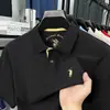 Camiseta de Manga Corta para Hombre Paul Brand de Algodón Mercerizado 100% para Verano Solapa Algodón Puro Polo de Alta Gama para Hombre