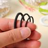Gomas para el pelo gruesas de 4 mm, alta elasticidad, sin costuras, cuerdas para el pelo, para mujer, de alta gama, negra, para coleta alta, gomas de colores