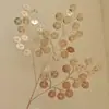 Material de Balde de Ano Novo 2025 Véspera de Ano Novo Fruta Vermelha Folha de Ouro Folha de Ginkgo Folha de Leque Tamanho do Leque Leque Redondo Costas de Tartaruga Dourado