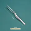 Pinzas de Acero Inoxidable 304 Anti-Yodóforo Pinzas Médicas en Forma de Pistola para Vendajes Arte del Té Herramientas para Jardinería Acuática Pinzas Espesadas 403