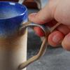 Taza Retro Estilo Ins Esmalte Degradado Cerámica Gruesa Creativa Taza de Café de Alto Valor de Color Cuerpo Alto Taza de Agua Cerámica para el Hogar