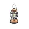 Lámpara de Caballo para Exteriores Transfronteriza Iluminación Impermeable Lámpara de Tienda COB Lámpara de Paisaje Carga Lámpara LED Retro de Camping Lámpara de Llama