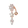 Anillos para Ombligo Amazon Incrustados con Piedras Mariposa Corazón Circonita Perforación de Ombligo Simple Joyería Venta al por Mayor Uña de Ombligo Venta Caliente