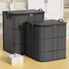 Bolsa de almacenamiento para edredones con compartimentos grandes transfronteriza, organizador de almacenamiento a prueba de polvo plegable para ropa y ropa de cama, capacidad extragrande
