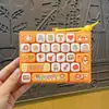 Lindo llavero de teclado de 26 teclas para aliviar el estrés, animalito de dibujos animados, panda, juguete para llaves, colgante para mochila de estudiante, regalo pequeño