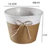 Cesta de Almacenamiento de Mimbre Sintético, Cubierta Creativa para Maceta, Cesta de Flores Tejida Impermeable, Decoración del Hogar, Cesta de Almacenamiento para Suculentas