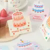Série de Cartões de Aniversário Bolo da Xiantang: Floricultura, Confeitaria, Rabiscos Artísticos em Desenho Animado, Cartões de Aniversário Manuscritos com Bênçãos