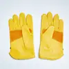 Guantes de Soldar de Piel de Vaca Resistentes al Calor Guantes de Soldar para Soldador de Obra Guantes de Protección Laboral Extendidos Resistentes al Desgaste Anti-Quemaduras