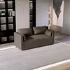 Sofá de Cuero Lavable de Lujo Ligero Nórdico para Rasguños de Gato Ropa Tienda Modelo de Celebridad de Internet para Tres o Cuatro Personas Apartamento Pequeño Alquiler Dormitorio