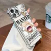 Funda para Teléfono para Hombre Nika Luffy Orden de Búsqueda para Apple 15 Pro Max Galvanizada Cuatro Esquinas Anti-Caídas Bolsa de Aire iPhone 17