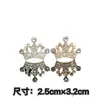 Accesorios para el cabello estilo coreano DIY aleación diamantes de imitación para niños tocado Corona accesorios lazo de cinta materiales decorativos venta al por mayor