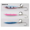 TWM pequeño gordo muelle lento balanceo plato de hierro rodamiento giratorio lentejuelas UV anzuelo simple cuchillo de pesca de bote caballa bonito amarillo cebo de pesca en el mar