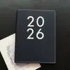 2026 Novo Modelo Caderno Planejador Diário Personalizado em Couro, Caderno de Capa Dura de Alta Qualidade, Atacado Personalizado