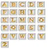 Pulsera Modular Italiana Negra Dorada con Letras Inglesas Cruzadas Europeas y Americanas para Hacer tú Mismo Pulsera con Dijes Italianos