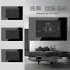 Tomada de Parede Universal Padrão Americano com Painel de Vidro Temperado Preto, Plugue de Carregamento Rápido Tipo-C para Uso Doméstico, Disponível para Dropshipping