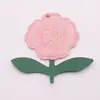 Llavero Colgante Creativo de Cuero con Estampado de Flor de Peonía Estilo Chino Accesorios de Ropa de Cuero Accesorios para Jeans