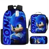Mochila Sonic Transfronteriza Gran Capacidad Mochila Escolar para Estudiantes Mochila Escolar de Anime Sonic Transfronteriza