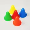 Taza de cono para patinaje de 8 cm flor plana patines zapatos de patinaje ángulo de obstáculo en carretera logotipo tubo de barril alrededor del cono pequeño barril accesorios de entrenamiento