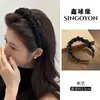 Tiara Dentada de Bolinhas para Mulheres, Toque de Luxo de Alta Qualidade, Tiara Versátil para Lavar o Rosto, Acessório de Cabelo