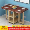 Mesa de Jantar Retrátil para Apartamento Pequeno Nova Mesa de Jantar Dobrável Mesa de Jantar Simples Mesa de Jantar para Aluguel de Casa Madeira Maciça Parede
