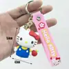 Llavero Sanrio Caja Sorpresa Resina Figura 3D Llavero de Hello Kitty Coche Bolsa Colgante Pequeño Artículo Promocional