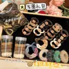 Gomas para el Cabello para Mujer Set de 86 Piezas Estilo Coreano Alta Elasticidad Goma para el Cabello de Oso Engrosada y Ensanchada Cuerda para Recoger el Cabello en Cola de Caballo Alta