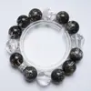 Pulsera de Cristal Negro Fuegos Artificiales Mar de Pena de Nieve para Mujer, Diseño de Moda, Pulsera de Lujo Ligero al por Mayor
