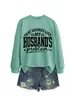 Eso Suena Como Mi Lista de Deseos de Amazon Sudadera Elegante y Moderna para Mujer de Otoño e Invierno con Cuello Redondo y Mangas Largas