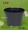 Comercio Exterior Maceta Redonda Negra Maceta para Plántulas de Suculentas Fabricante Venta al por Mayor Maceta Espesa Dura Maceta de Plástico Maceta para Flores Resina