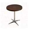 Mesa Cuadrada de Color Nogal para Uso Doméstico, Mesa de Comedor para Uso Comercial, Mesa de Comedor de Madera Maciza para Restaurantes, Mesa de Comedor de Pizarra para Restaurantes de Comida Rápida