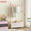 Perchero de Pie Simple para Dormitorio, Estante Móvil para Colgar Ropa, Estante de Almacenamiento de Ropa para Sala de Estar, Tendedero para Balcón