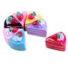 Pastel Bricolaje Niños Triángulo Fresa Funda de Teléfono Accesorios de Resina Accesorios para el Cabello Materiales para Pasadores Crema Accesorios de Juguete de Comida