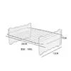 Accesorios transfronterizos para freidora de aire aptos para parrilla de barbacoa rectangular, molde para hornear pizza, herramienta para pastel de acero inoxidable