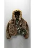 Popular Chaqueta de Algodón Reversible Camuflada Nueva de Invierno para Hombre, Forrada de Polar, Engrosada, Cálida, con Capucha, Abrigo de Gama Alta para Hombre
