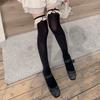 Calcetines Largos hasta la Rodilla con Adorno de Encaje para Niñas, Calcetines de Tubo Largos, Versátiles Calcetines para Botas de Otoño e Invierno para Mujer con Diseño de Encaje