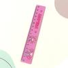 Régua Transparente Acrílica Fofa e Criativa de Desenho Animado Sanrio para o Dia do Trabalho Régua Especial para Alunos do Ensino Fundamental Conjunto de Réguas