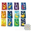 LB094 Amazon caricatura dinosaurio regalo bolsa de papel set de pegatinas Fiesta dulces cumpleaños Embalaje de papel Kraft