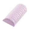 Almohada de mano para manicura Patrón de cuadros de corazón Almohada de mano Tela de cuero Almohadilla de mano para manicura Almohada de mano semicircular extraíble