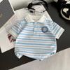 Traje de Verano para Niño 2025 Ropa Nueva para Niños Ropa de Verano para Niños Ropa para Bebé Niños Camiseta Polo Conjunto de Dos Piezas