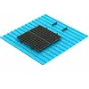 Soporte Fotovoltaico Instalación Riel de Aleación de Aluminio Techo de Teja de Acero Color Soporte de Montaje para Panel Solar