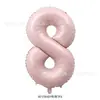 Novo azul bebê rosa bebê verde oliva 40 polegadas balão digital de alumínio layout de cena de aniversário de bebê