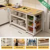 Estante de almacenamiento para cocina, cesta multifuncional para verduras, encimera de corte, estante de almacenamiento para microondas y utensilios de cocina, gabinete lateral, mesa multicapa