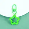 Nuevo Llavero de Estrella Hueca de Cinco Puntas de Colores Hebilla Giratoria para Puerta Accesorios Materiales para Joyería Hecha a Mano DIY Venta al por Mayor