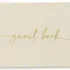 Amazon Cross-border Tapa Dura Bronceada Cuaderno Firma de Invitados de Boda para este Libro Conmemorativo de Cumpleaños Libro de Mensajes en Inglés y Alemán