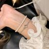 Pulsera de Diamantes Estrella de Cuatro Hombres de Doble Cara Joyería Nicho de Lujo Ligero Pulsera de Moda Versátil de Alta Gama Exquisita Pulsera de Celebridad de Internet